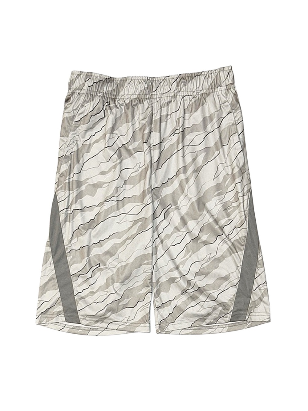 XERSION Boy's Grey Camouflage Training Shorts Size 18/20 Drawstring Waist New
